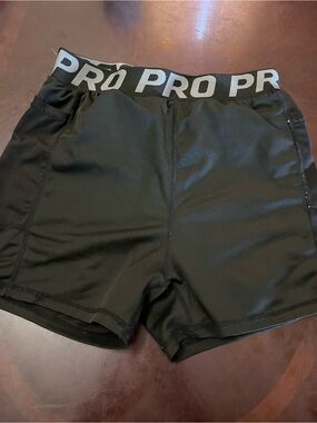 SHEIN Black Women's Athletic Compression Shorts with PRO Waistband